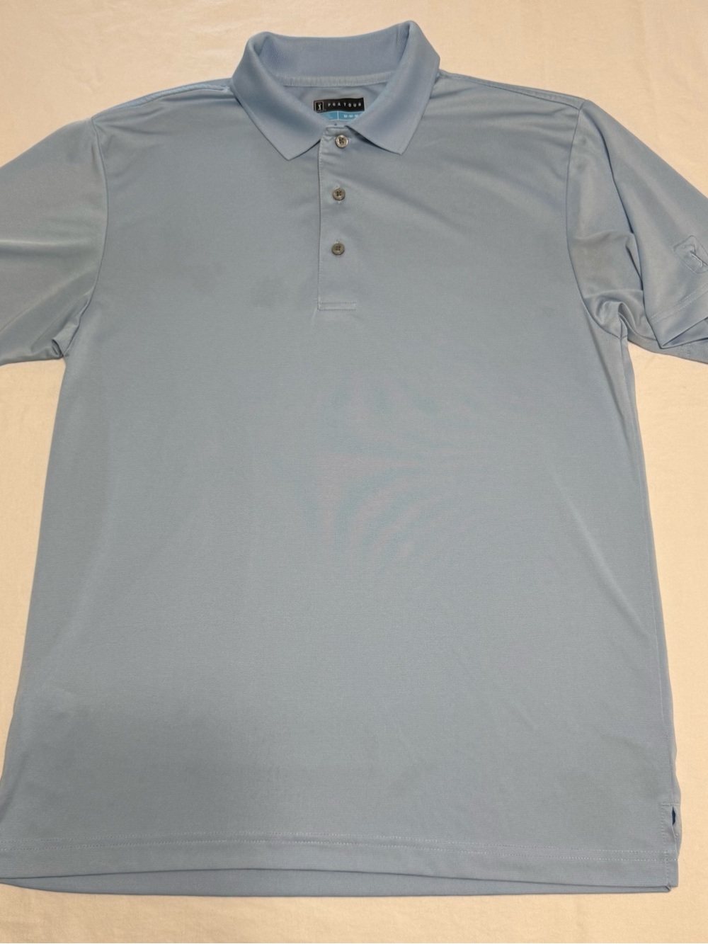 PGA Tour Light Blue Performance Polo
